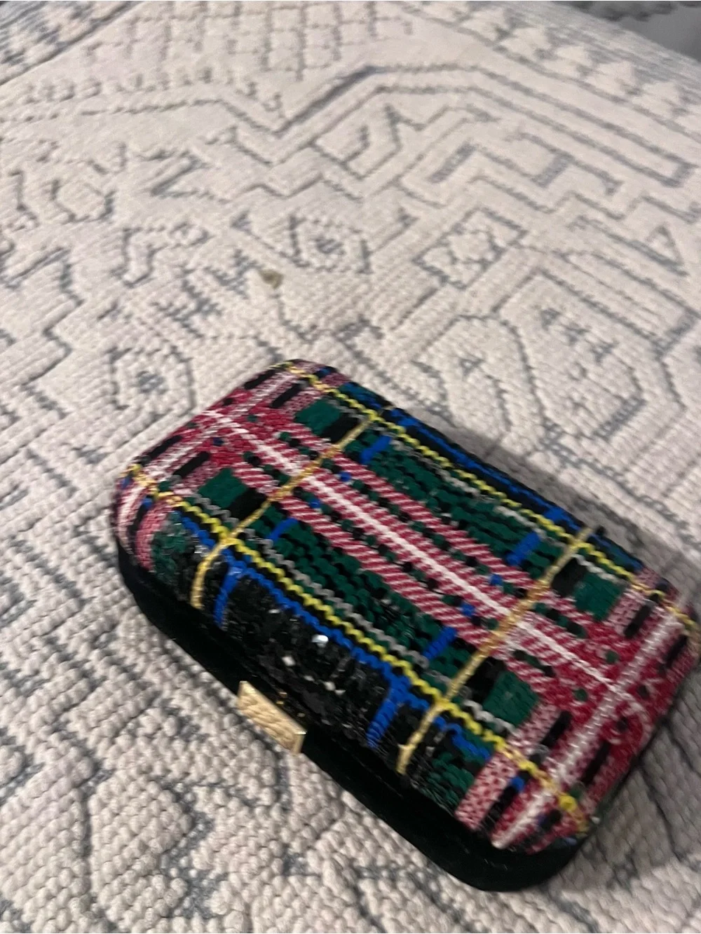 J. Crew Multicolor Sequin Plaid Clutch - Picture 8 of 8